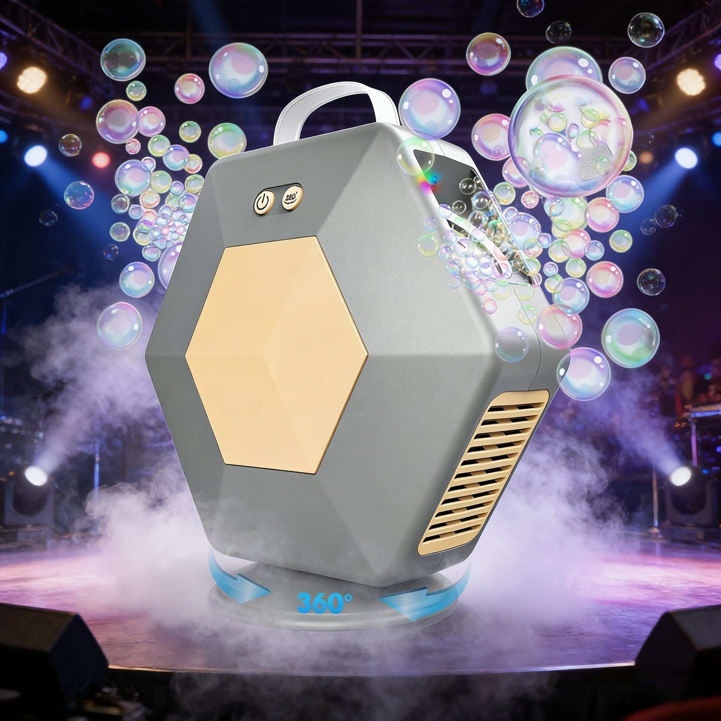 Bubble Machine shown in the Grey option
