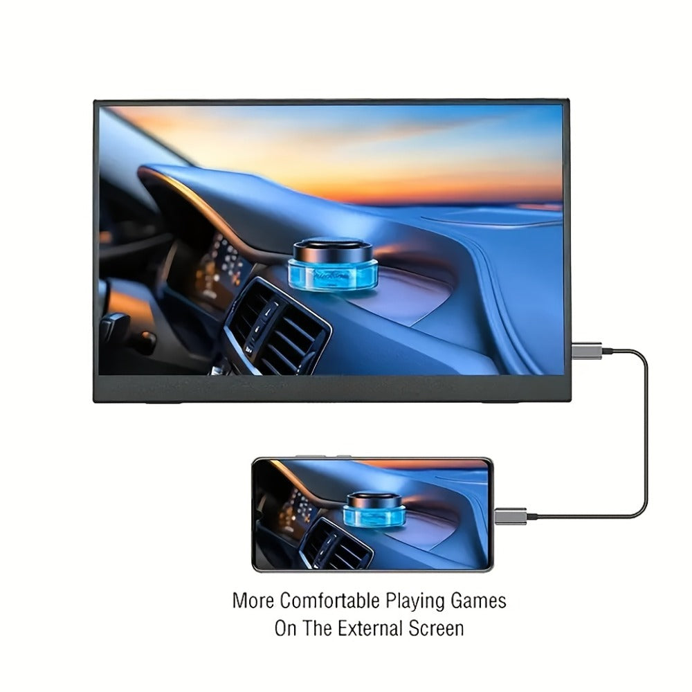 15.6 Inch Portable Monitor 1080P Touchscreen USB-C, 100% sRGB 72% NTSC IPS Travel External Second Screen for Laptop PC iPhone Android