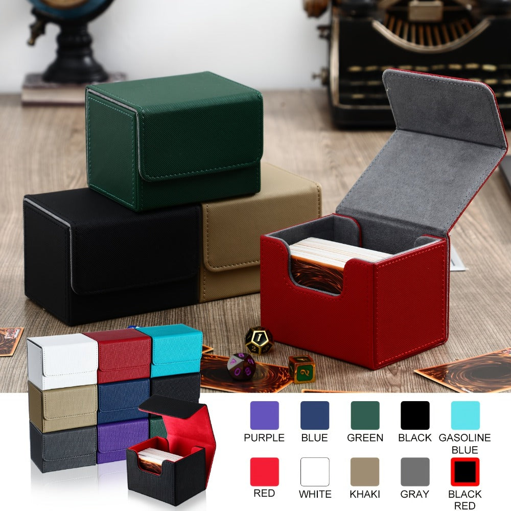 TCG Magnetic Deck Box 10 Pack – 100+ Card Capacity Storage Cases for MTG, Pokemon & Yu-Gi-Oh, 10 Vibrant Colors