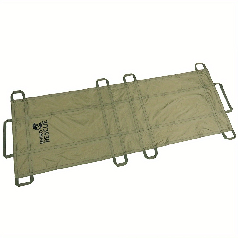 Emergency Stretcher Disposable 661LB Capacity – Portable Water-Resistant Rescue Litter with 10 Handles | 230T Nylon PA Stretcher for Mass