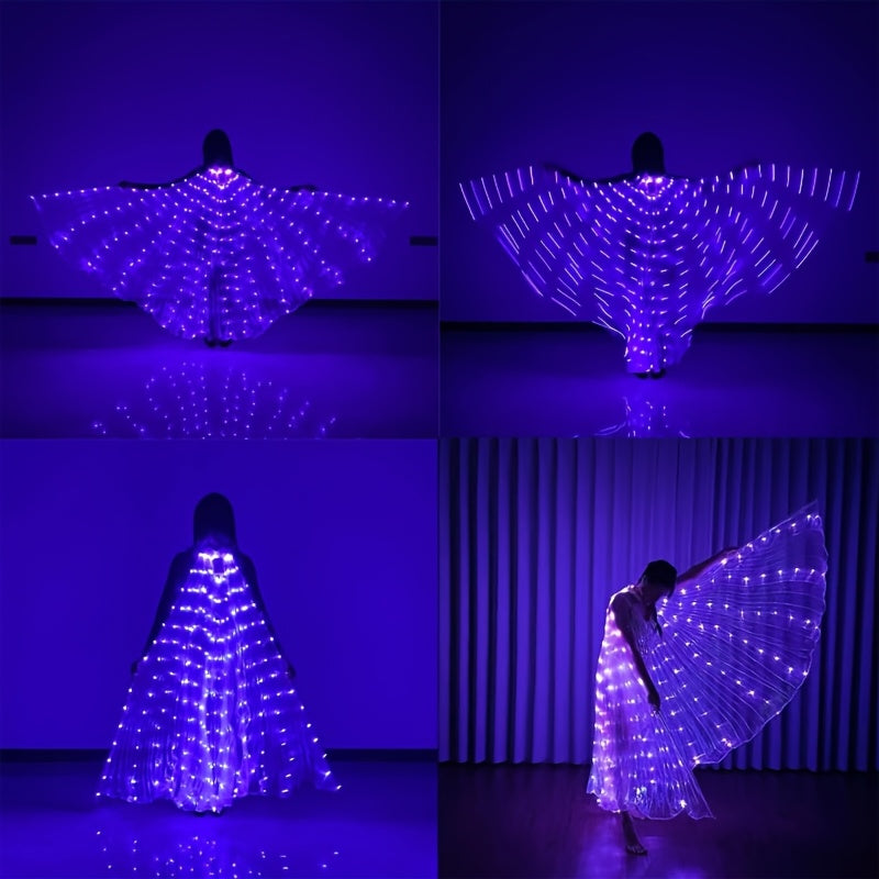 LED Feather Dance Costume Glowing Luminous with the Listed Color, Size or Set Options for Everyday Use
