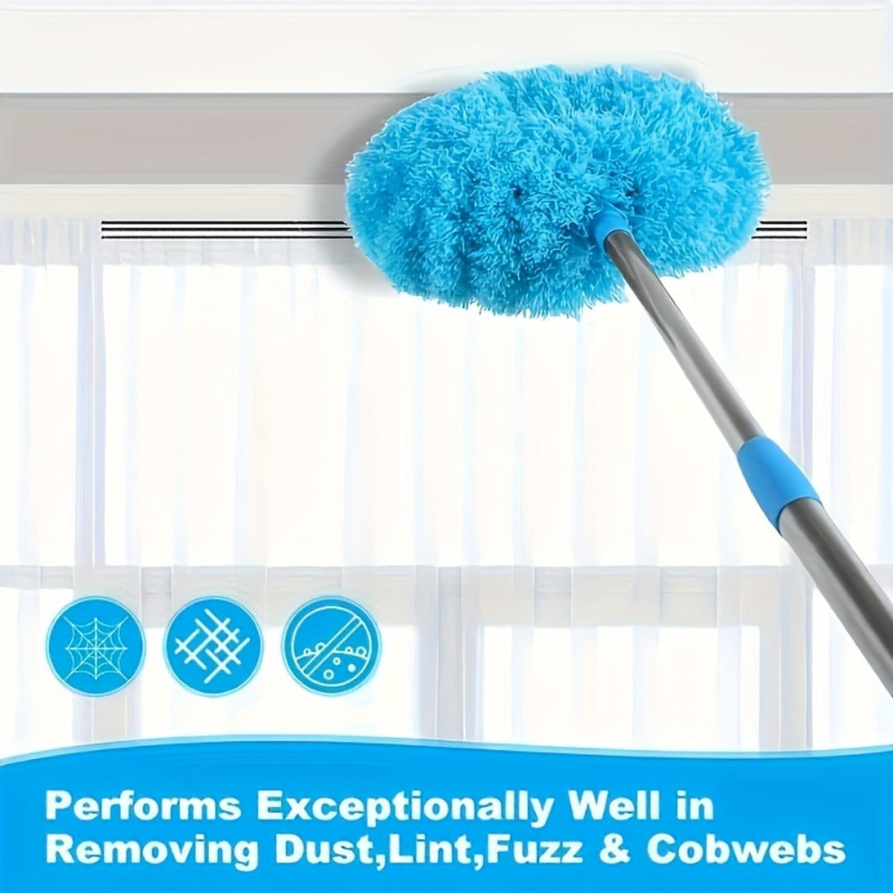Ceiling Fan Cleaner Brush with Extension Rod – Detachable Washable Ultra-Fine Microfiber Duster for High Ceilings, Fans, Furniture & Cars