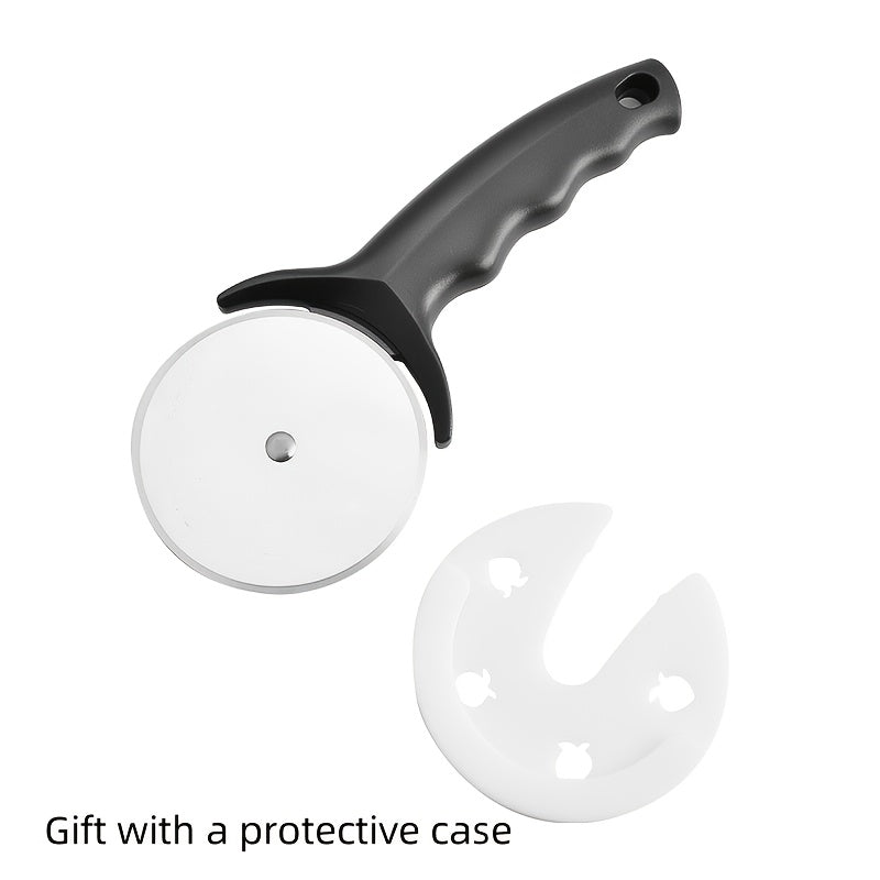 Pizza Wheel Cutter Stainless Steel with Wooden Handle Sharp Pizza Slicer Easy Grip Durable Roller for Pizza Biscuits Noodles Pastry Kitchen