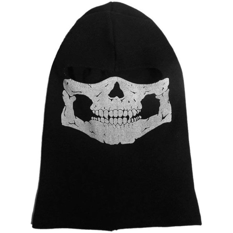 Balaclava Full Face Mask 2 Pack Skull Design – Breathable Full Face & Neck Coverage for Motorcycle Skiing Cycling Hiking Skateboarding