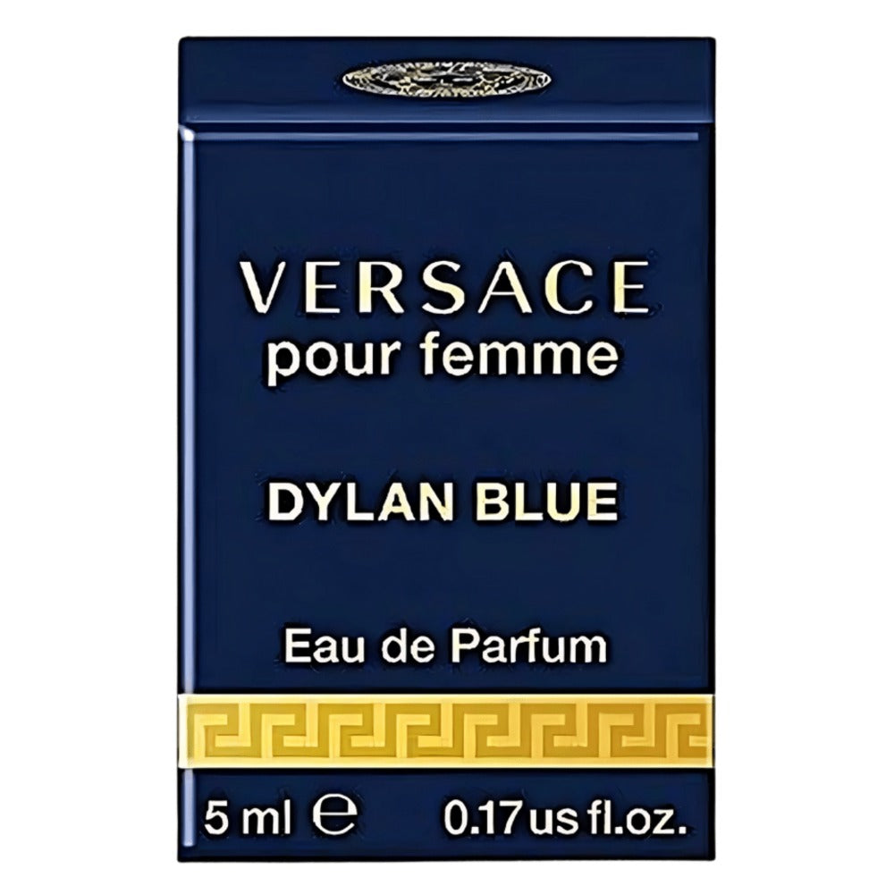 Versace Dylan Blue Pour Femme Eau de Parfum Travel Size 5ml 0.17oz - Mini Perfume Spray for Women Floral Fragrance