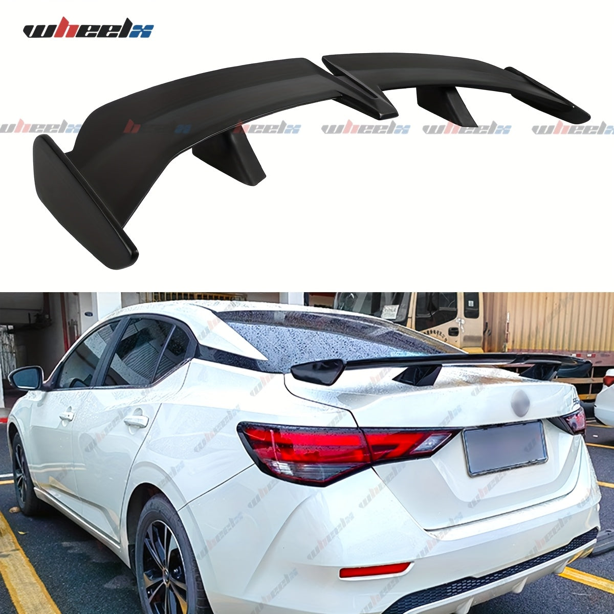 Universal Rear Spoiler Wing 54 Inch – ABS Pro Style Trunk Lid Spoiler, UV-Resistant, Fits Honda Toyota Subaru BMW Dodge Sedan Hatchback