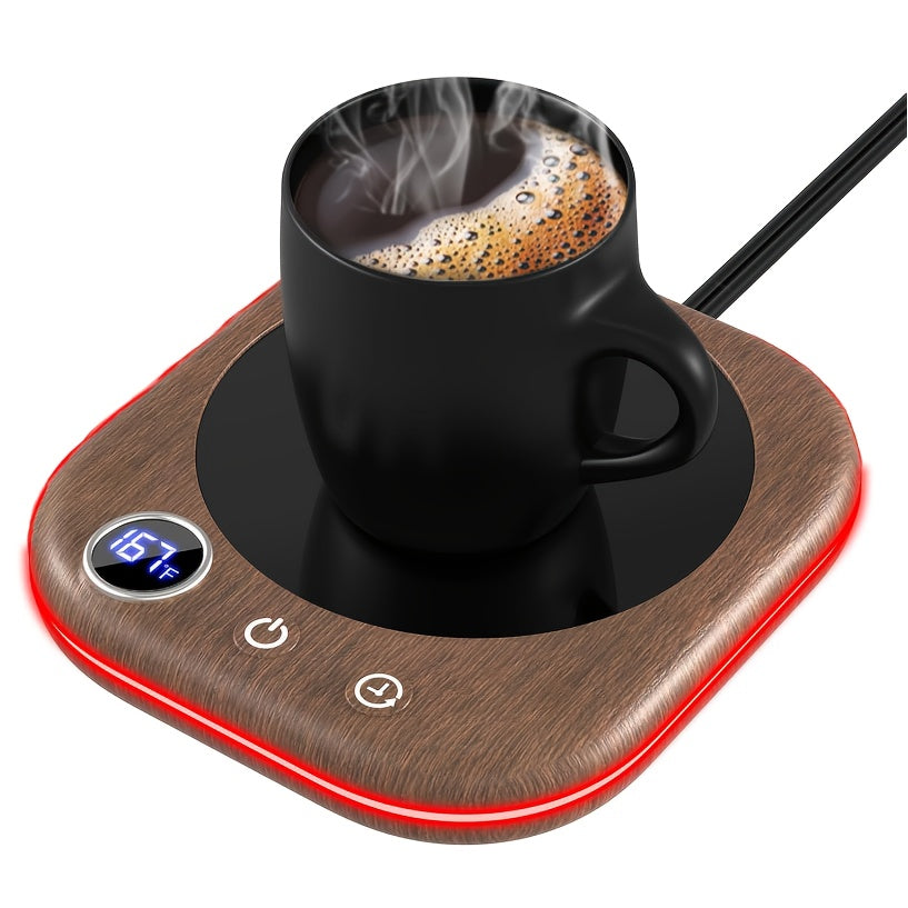 Smart Electric Coffee Mug Warmer 40W, Desktop Coffee Cup Thermos with Temperature Display, 3 Heat Settings