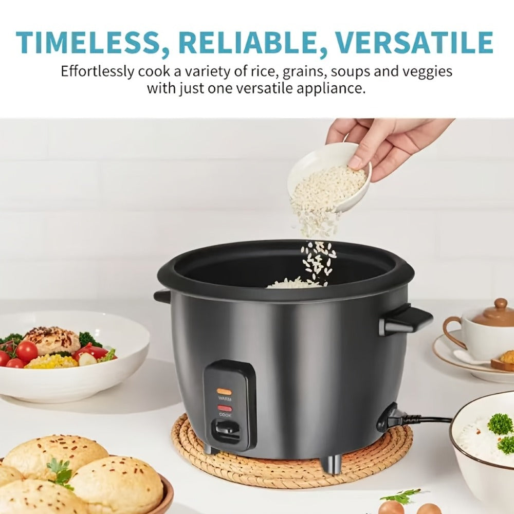 Rice Cooker Small Mini 3-Cup Uncooked 6-Cup Cooked, 1.5Qt Electric Rice Pot with Auto Keep, One-Touch Operation