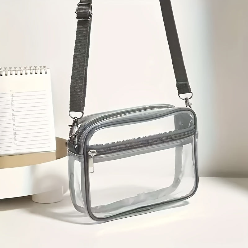 Crossbody Bag for Women – PVC, Clear, Transparent, Adjustable Strap – detail view 9