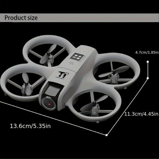 Mini 4K FPV Drone 180° Rotating Dual Camera Optical Flow Positioning Dual Batteries 360° Flip One-Key Takeoff Anti-Shake