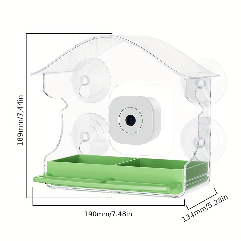Bird Watching Camera 2K HD WiFi Smart Feeder - AI Night Vision