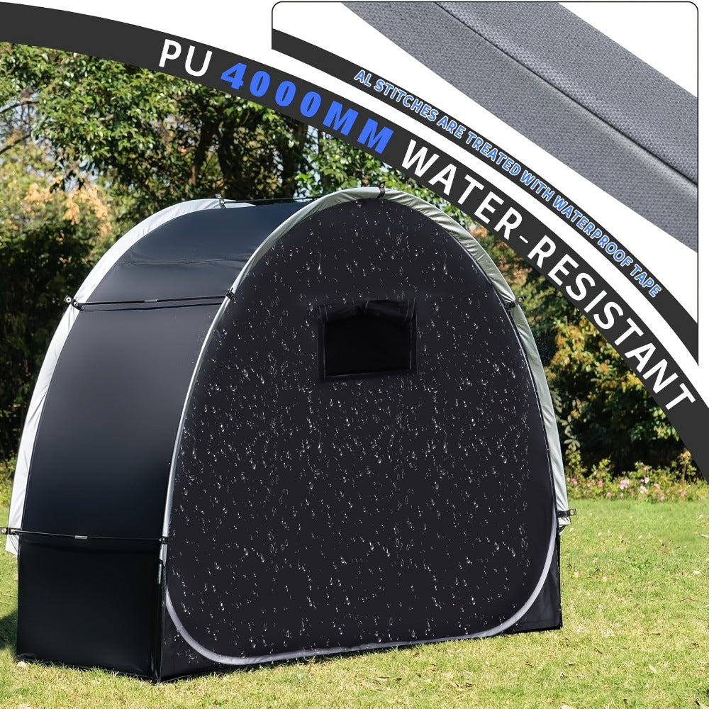 Bike Storage Shed Tent Outdoor Bicycle Cover Shelter 210D Oxford PU4000 for 2-3 Bikes Lawn Mower Garden Tool Storage