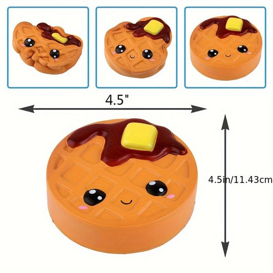 Jumbo Squishy Slow Rising Toy Scented, Giant Chocolate Biscuit Cheese Squishies for Kids, PU Squeeze Stress Sensory Toy