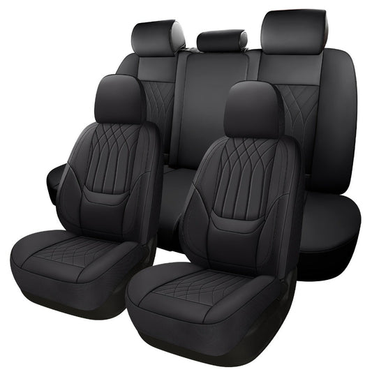 Car Seat Covers PU Leather Full-Coverage Set with Two-Front or Five-Seat Configuration Options