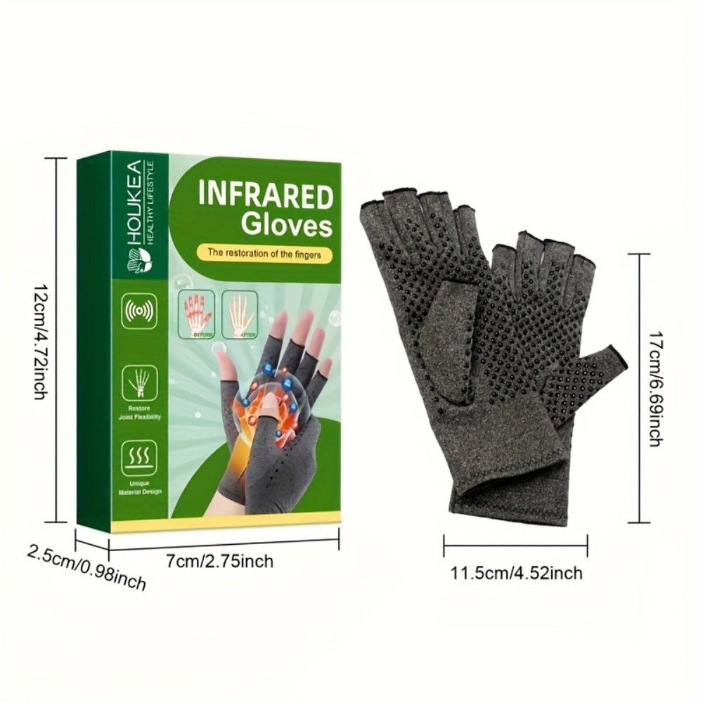 Compression Arthritis Gloves Breathable Joint Care 2 Pairs for Men & Women, Polyester Hand Support Gloves for Arthritis Pain