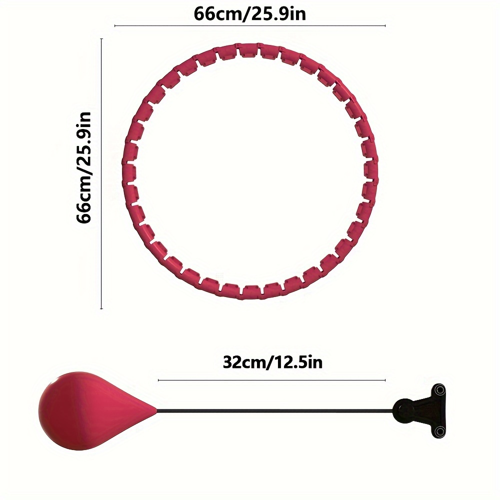 Weighted Hula Hoop for Adults – 36-Knot Gravity Fitness Circle, Adjustable Resistance, Detachable Design for Core Workouts