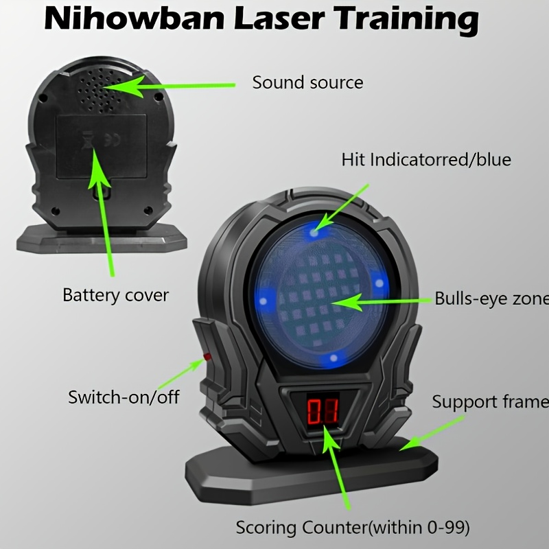 Laser Training Target for Dry Fire Practice – Portable Reactive Laser Shooting Target Compatible with Dry Fire Laser Training Systems |