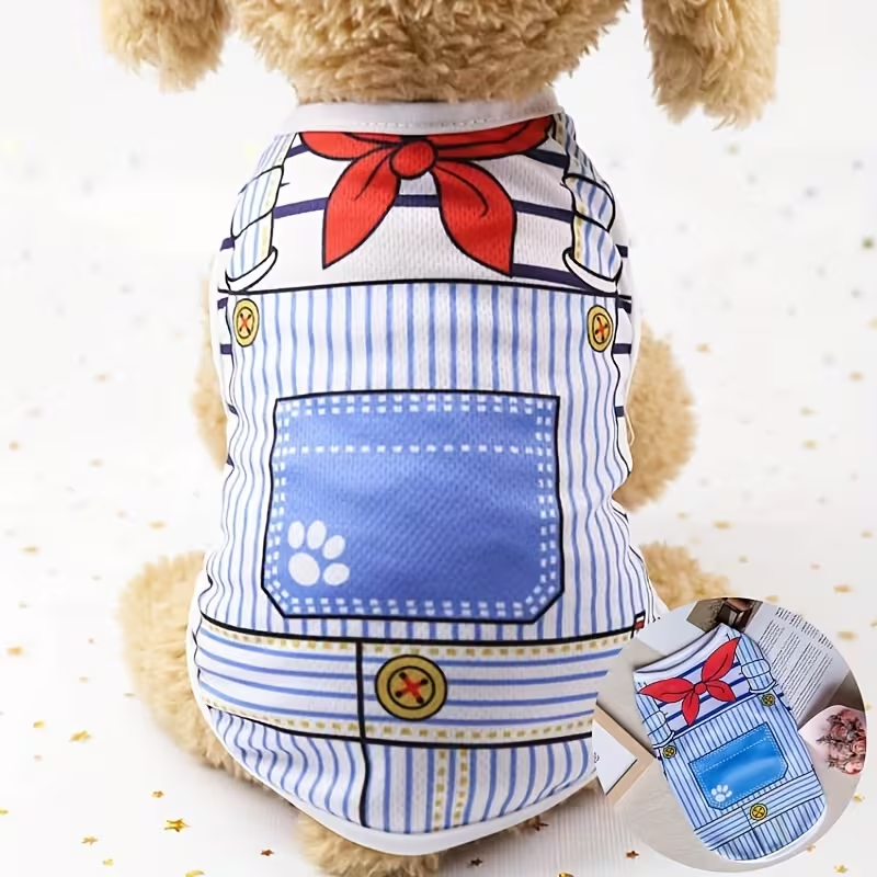 Dog Vest Lightweight Windproof Thermal Shirt for Small Dogs – Fashion Pet Costume for Teddy Bichon Pomeranian