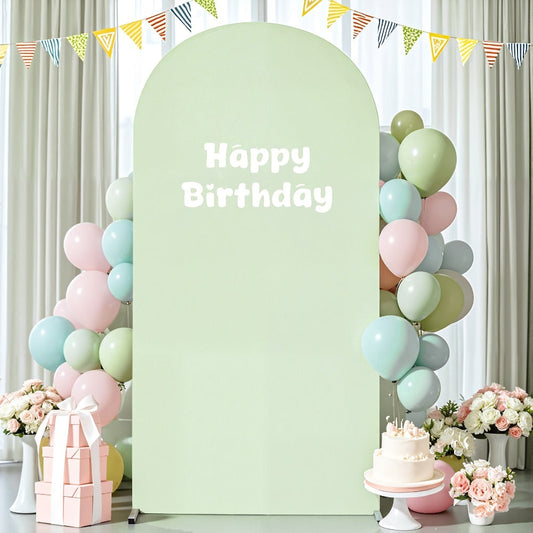 Six-Foot Fitted Arch Photography Backdrop Cover in Navy Blue or Royal Blue for Compatible Frames