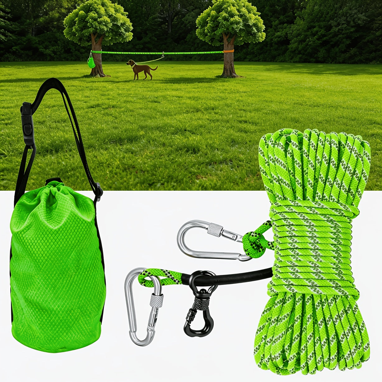 Dog Tie-Out Cable & Overhead Trolley System