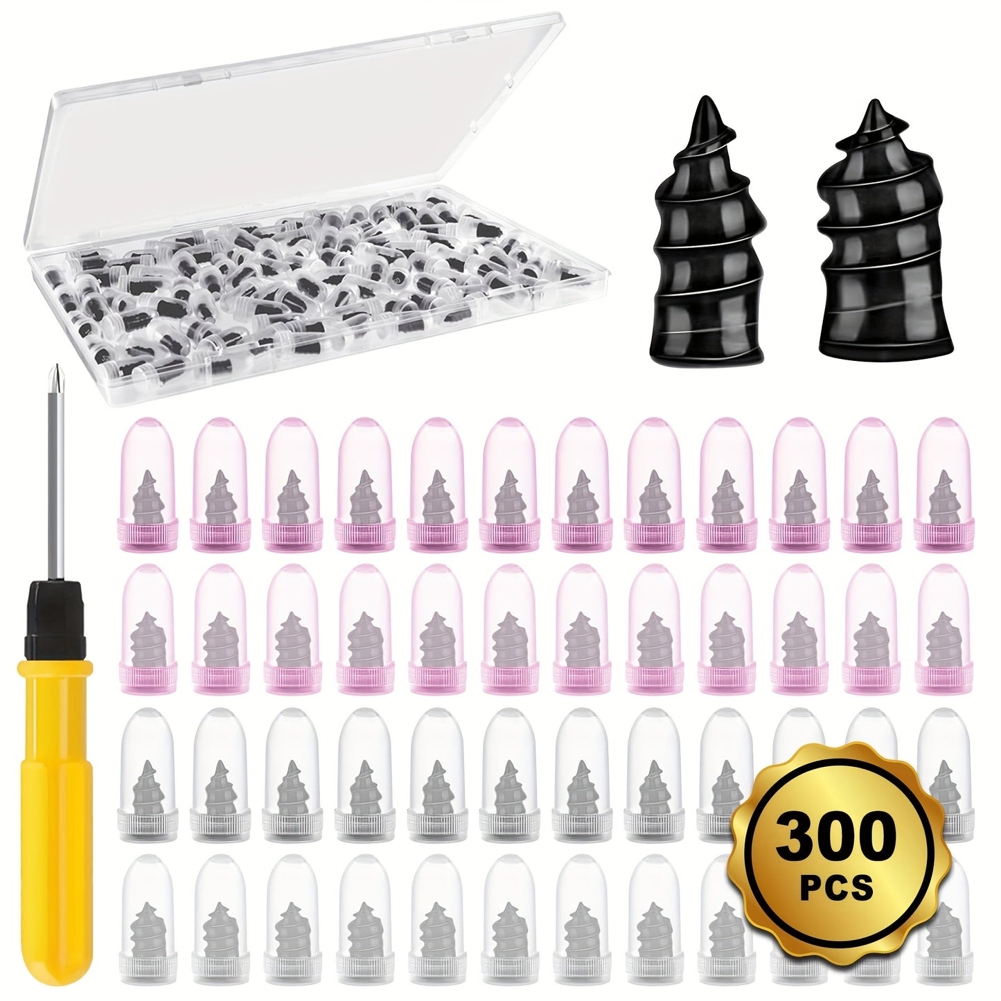 Tire Repair Nails Kit Rubber Screws – Self-Service Vacuum Tire Puncture Repair Set for Car Motorcycle ATV Truck Trailer