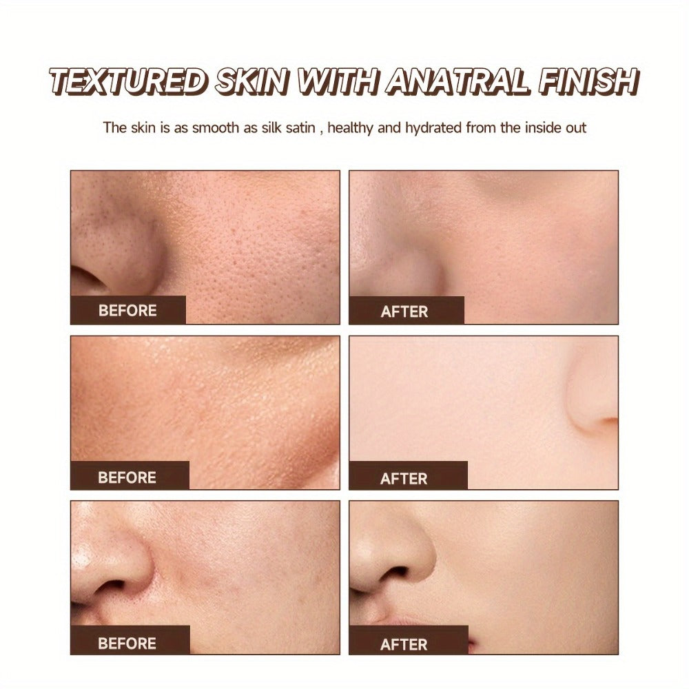 Matte Foundation Stick 2pcs Full Coverage Pore Minimizing β Long-Lasting Oil Control Korean Cosmetic Formula