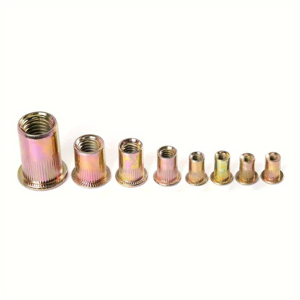 860pcs Rivet Nut Kit SAE UNC Assortment for Entryways, Bedrooms and Living Spaces, with the Listed Configuration