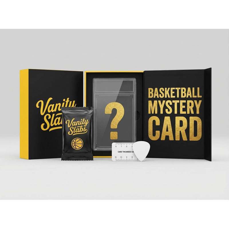Sports Trading Cards, Basketball Vanity Slab with Black Label or Two-Slab Options for Display