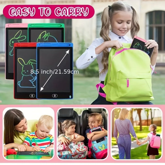 8.5-Inch LCD Drawing Tablets in 10- or 20-Piece Packs with Styluses and Multicolor Frames for Group Drawing