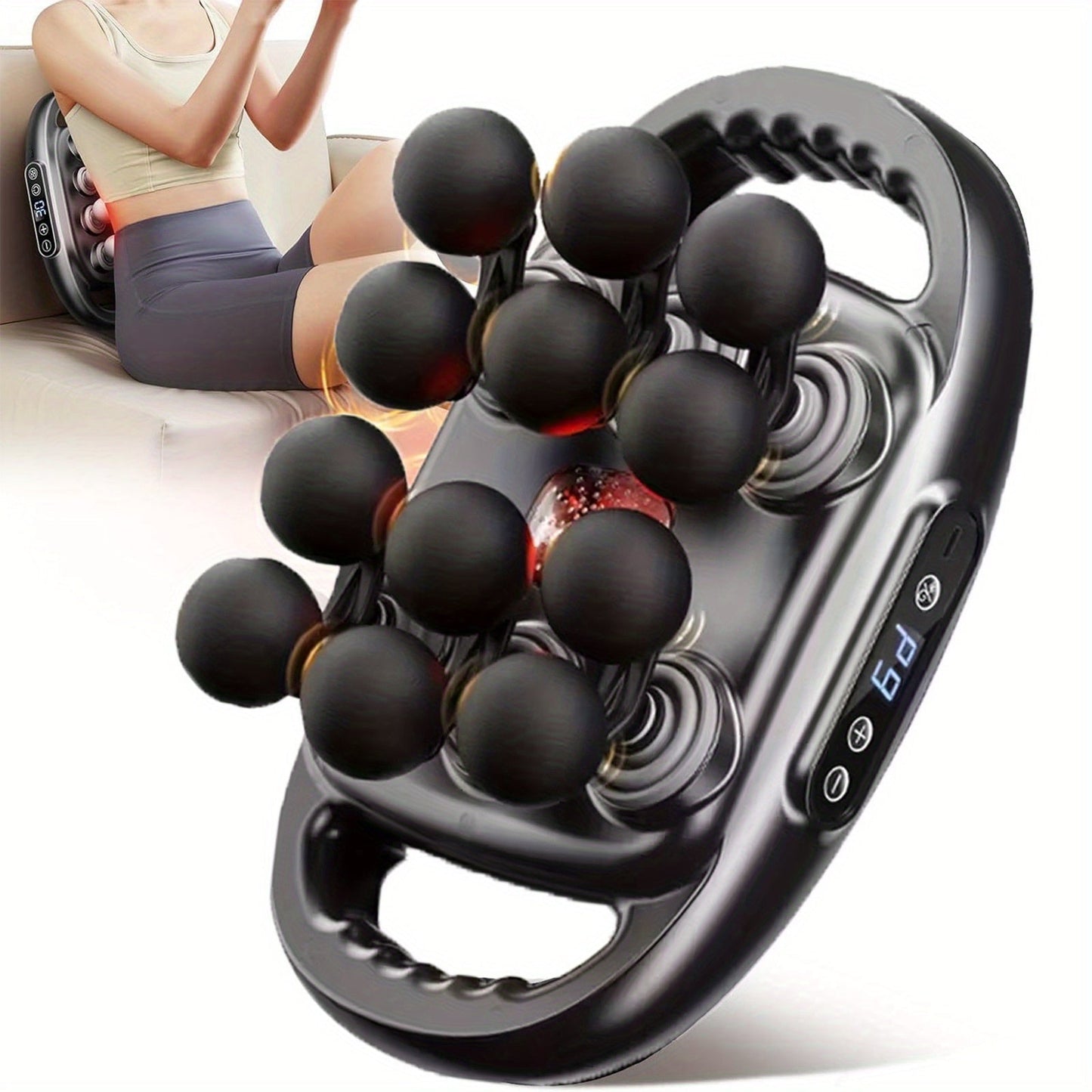 Handheld Massage Gun with Multiple Heads for Home or Salon Spa Use, with the Listed Configuration