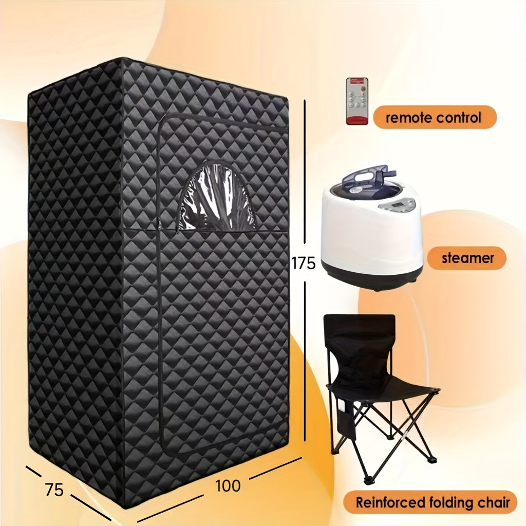 Portable Sauna, Steam Sauna Tent Home Spa Gym Yoga Detox Relaxation for Garden, Patio and Yard Use