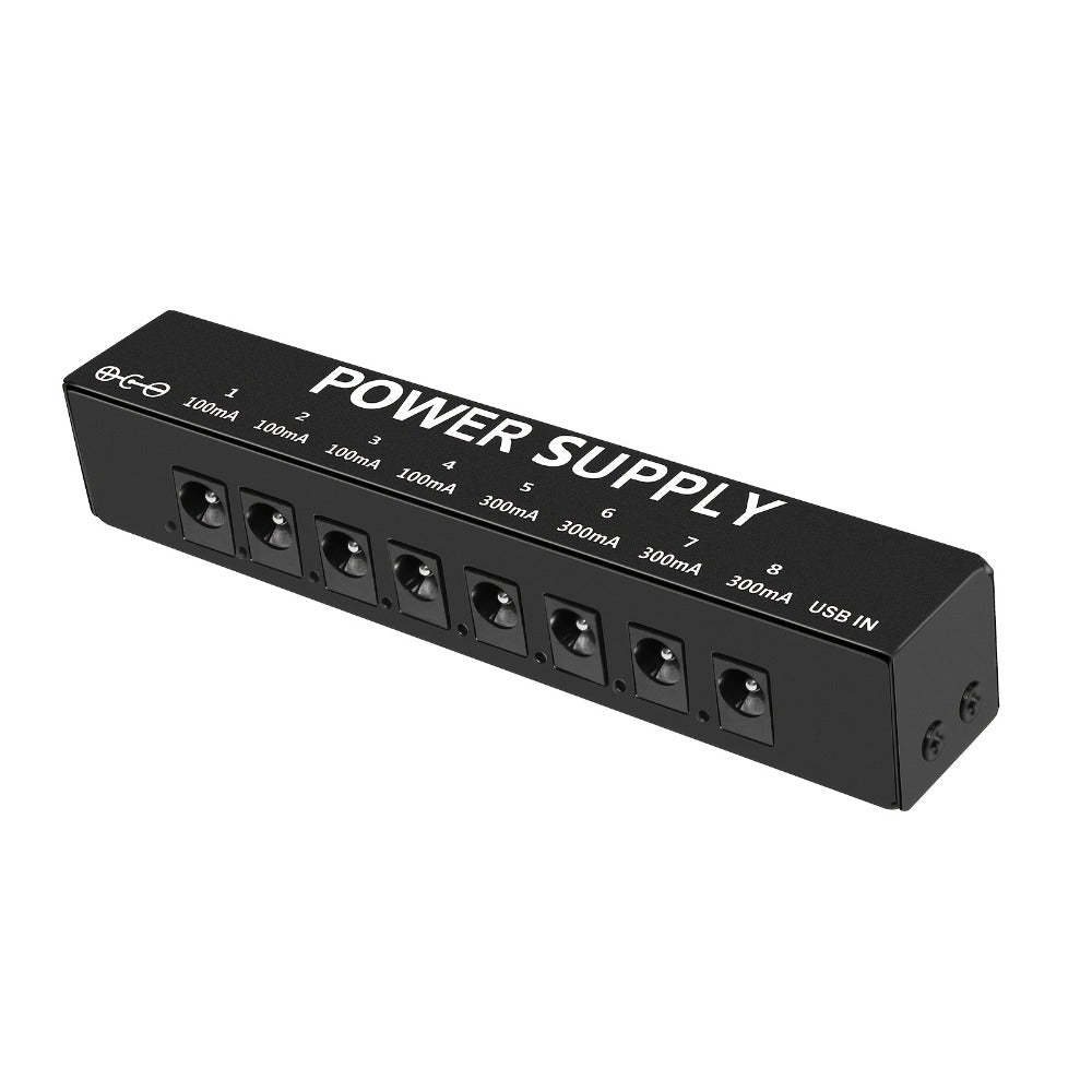 Guitar Pedal Power Supply, Portable, USB-C, USB, Effects for Powering Guitar Effects detail image - detail view 15