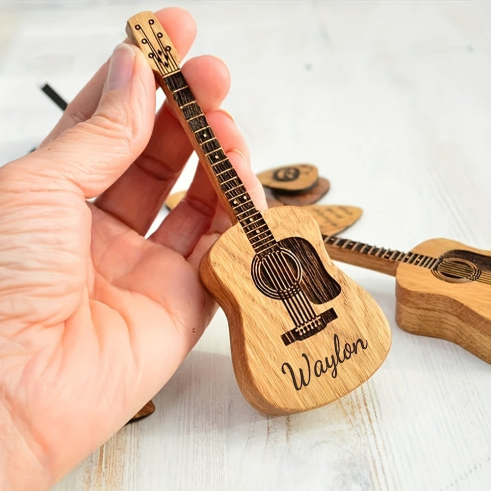 Guitar Pick Set, Custom, Engraved, Picks for Practice and Performance detail image - detail view 5
