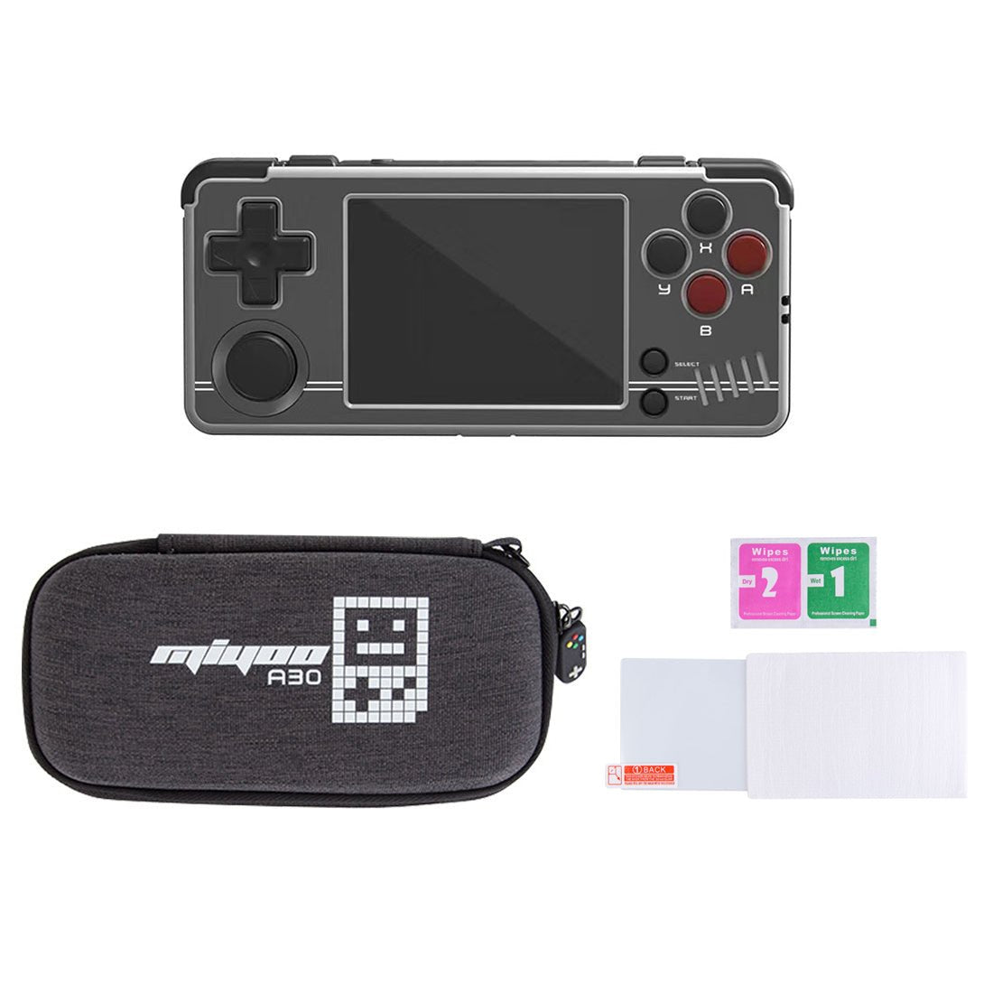 Handheld Game Console Miyoo A30 Horizontal with 2.8-inch IPS, 64GB Options, 2600mAh Battery, Linux-based system