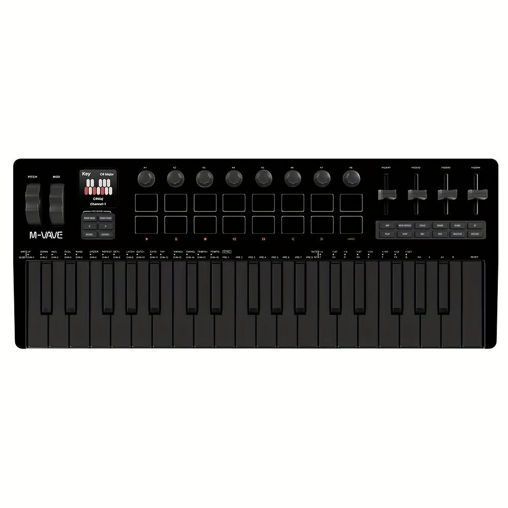 MIDI Keyboard Controller shown in the Pure Black option