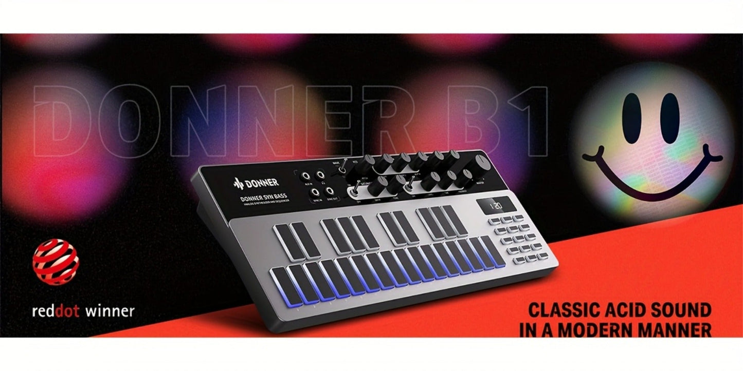 MIDI Pad Controller, Donner, Sequencer, Bass for Music Production detail image - detail view 15