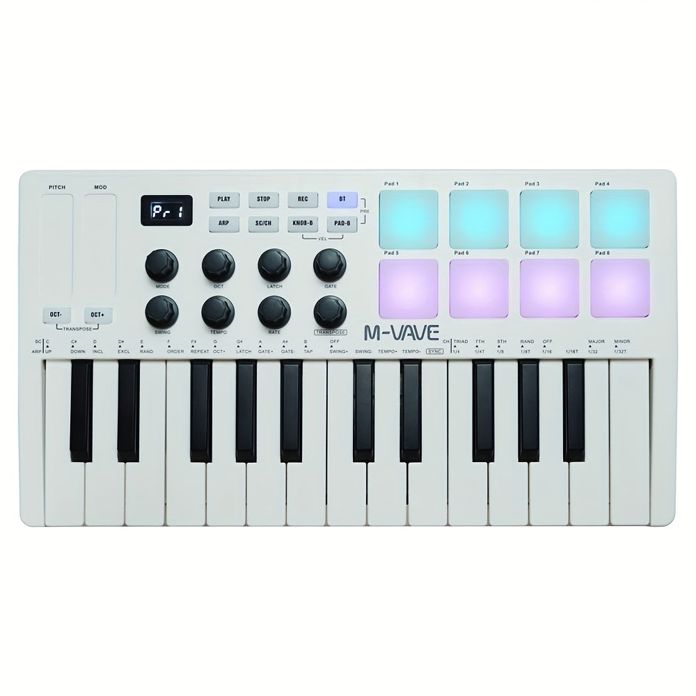 MIDI Pad Controller shown in the White option
