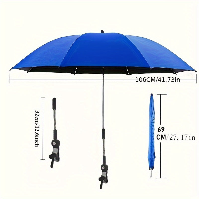 Outdoor Umbrella shown in the Royal Blue option