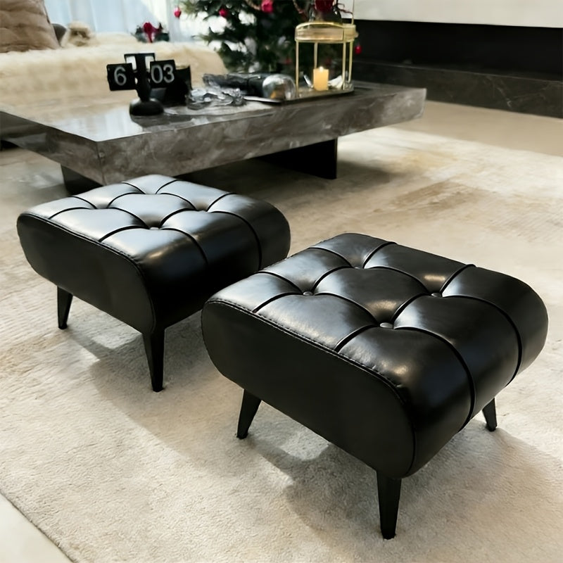 Ottoman shown in the Oil Black 2PCS option