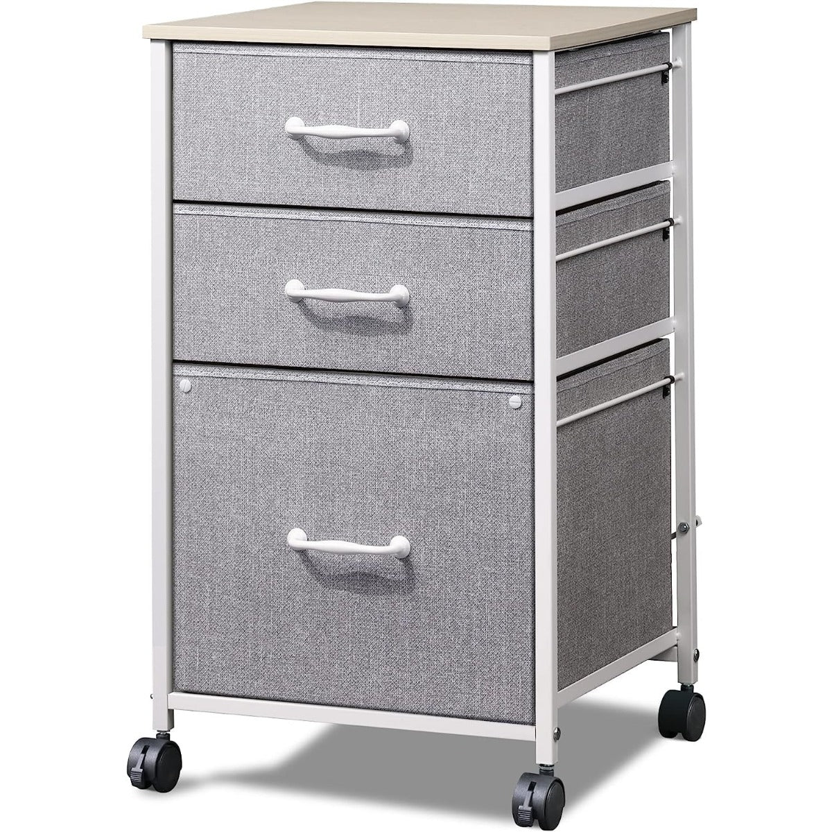 File Cabinet shown in the Light Grey option