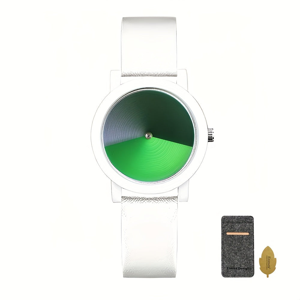 Women's Quartz Watch - Color Changing for Glamorous Shifting Color Display PU Leather Strap - product detail view 18