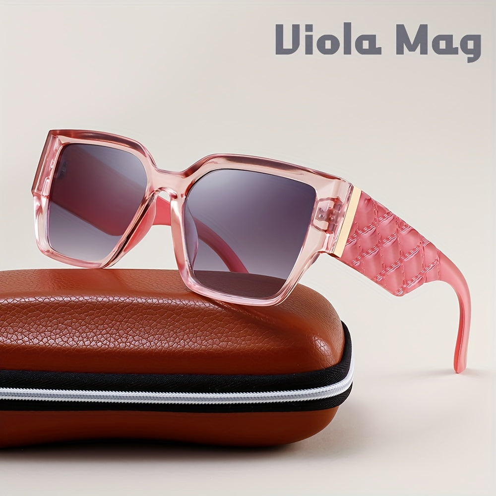 Sunglasses for Men - Oversized Retro Wide Frame Rectangular Vintage Glasses for Women Unisex - product detail view 15