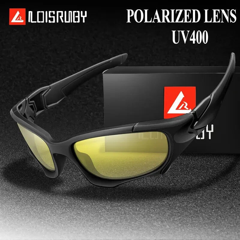 Sunglasses for Men - Polarized Sports UV400 - Lightweight PC Wrap Frame for Women, Anti-Glare - product detail view 20
