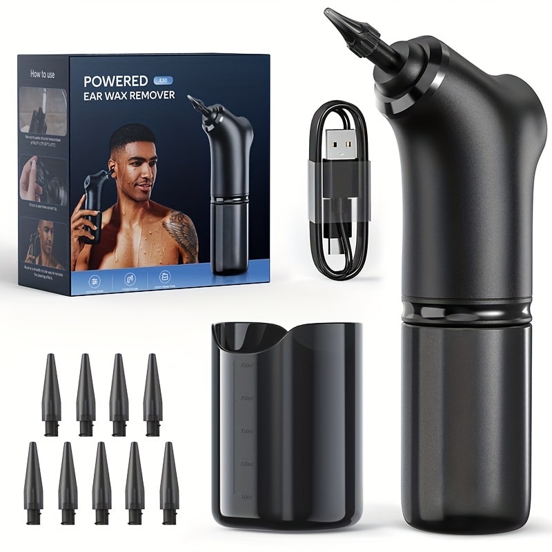 1080P Ear Wax Removal Tool with Camera – Wi-Fi Ear Cleaning Kit with 6 Spoons & Tweezers, Rechargeable, Visual Ear Cleaner for Safe Ear Care