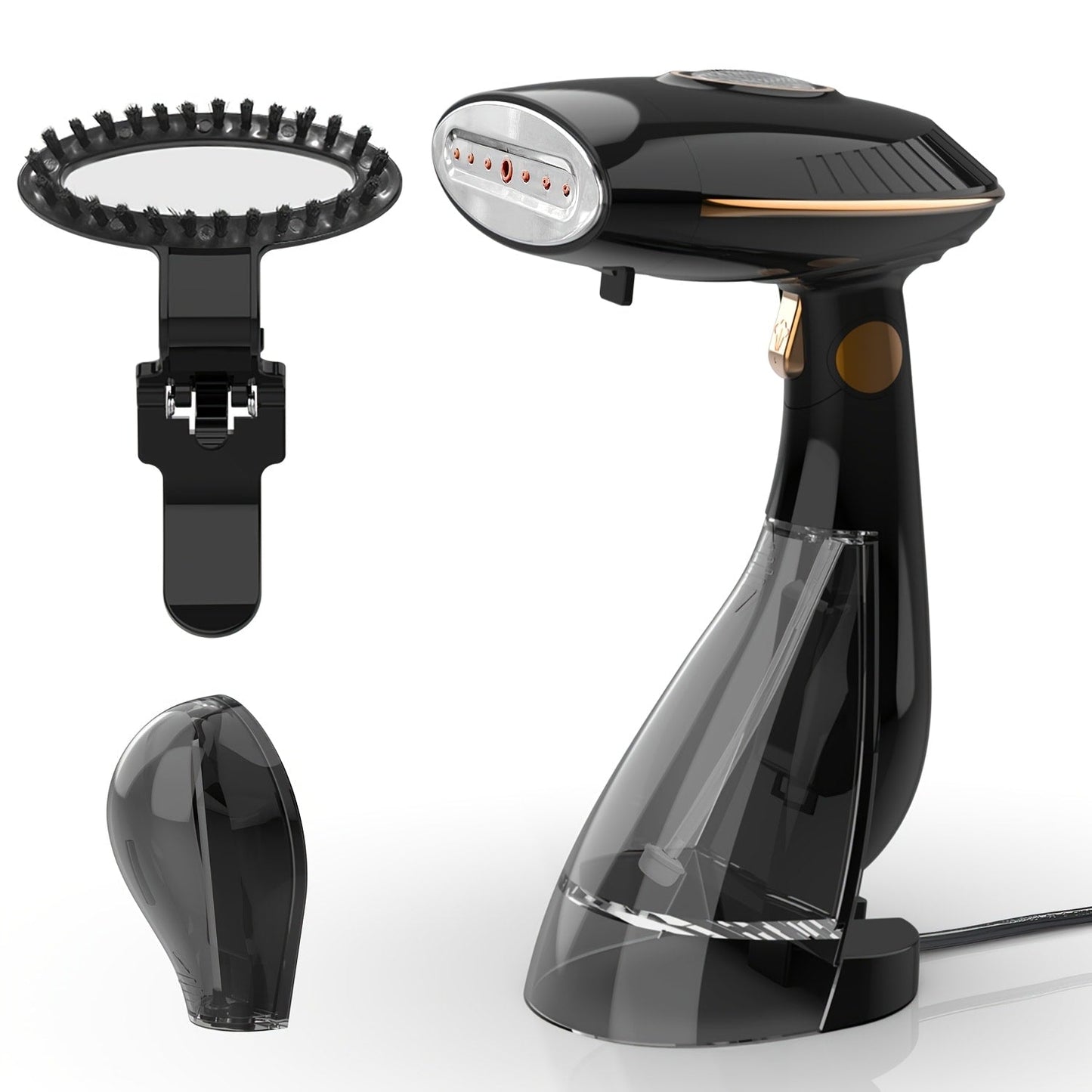 1500W Handheld Garment Steamer with Wide Steam Head, Detachable Tank Area and Two Preserved Model Labels