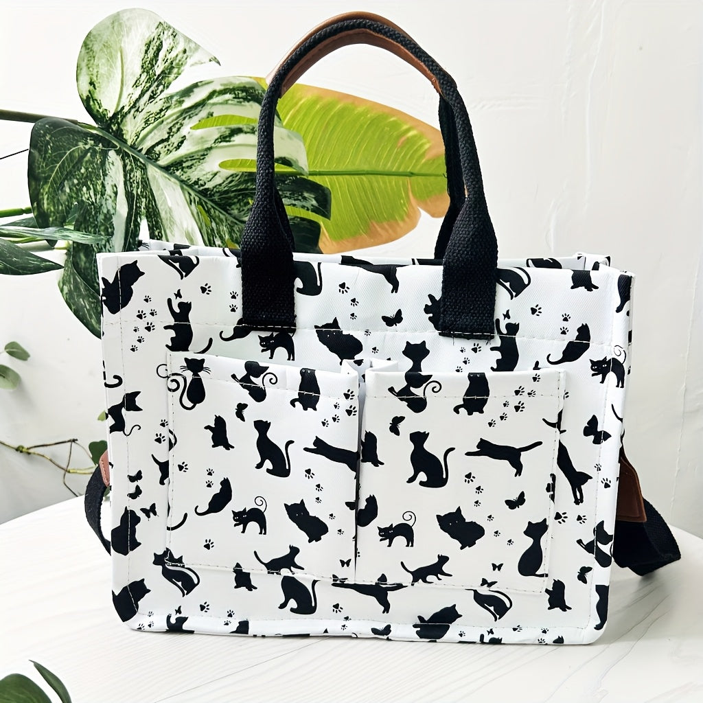 Tote Bag for Women – Canvas, Multi-Pocket, for Travel & Work – detail view 15