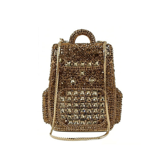 Women's Wallet – Crystal Evening Shaped Rhinestone Clutch – detail view 5