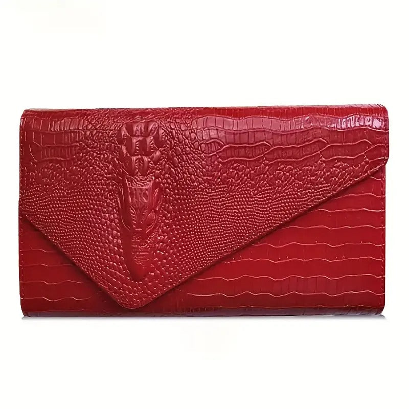 Women's Wallet – Envelope Clutch Magnetic Closure Embossed – detail view 3
