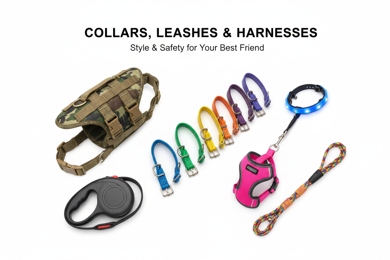 Collars Leashes Harnesses