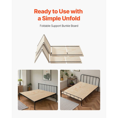 0.4-Inch Foldable Bunkie Board with Tool-Free Assembly for Bedroom detail image - detail view 17